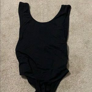 Deep back body suit